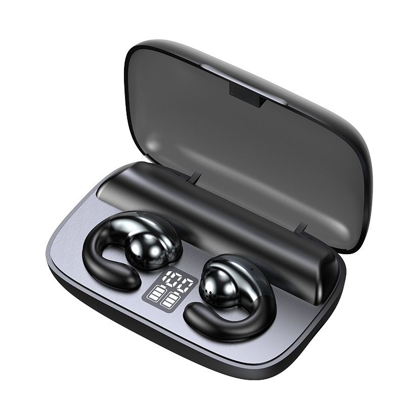 True wireless bluetooth earbuds non-earin eaphones earhook