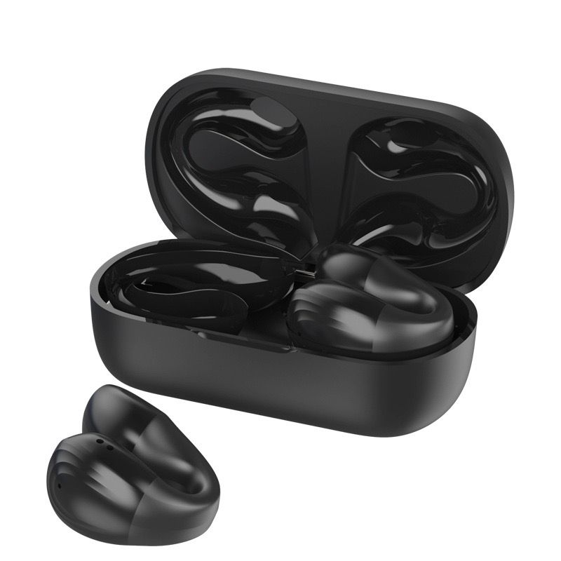 True wireless bluetooth earbuds non-earin eaphones earhook