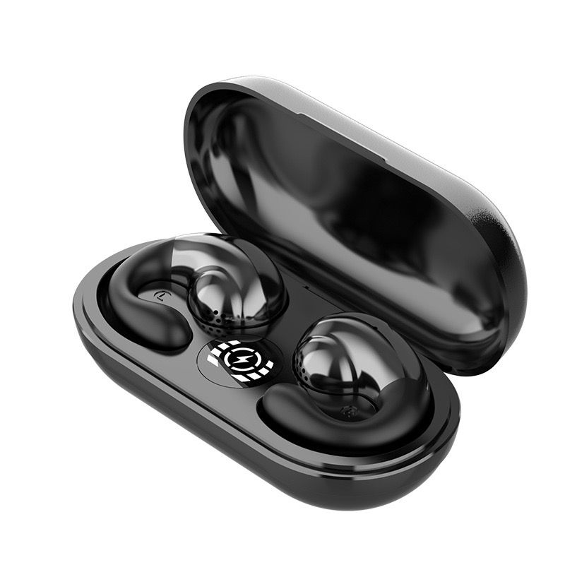 True wireless bluetooth earbuds non-earin eaphones earhook