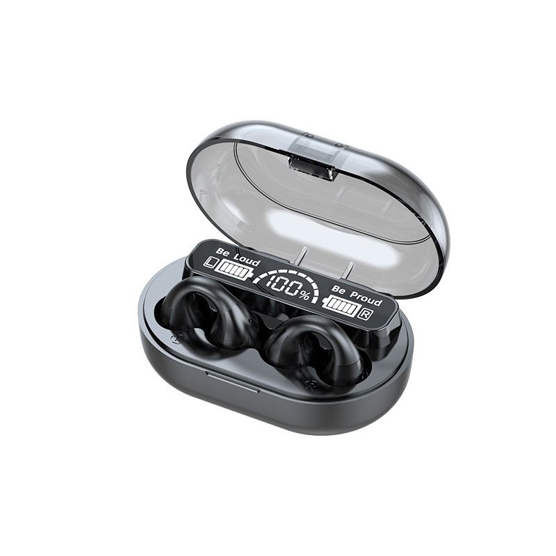 True wireless bluetooth earbuds non-earin eaphones earhook