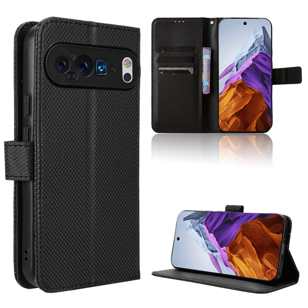 Wallet Flip Cover for Google Pixel 9,Pixel 9 Pro Leather PU Phone Case Shockproof Durable Retro Case