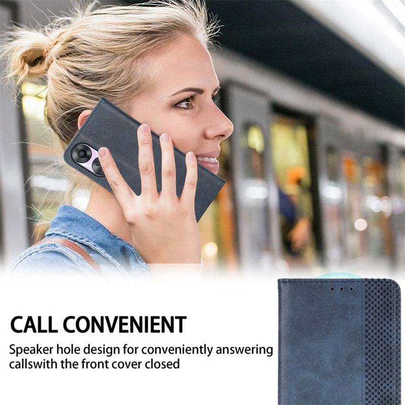 Wallet Flip Cover for Infinix Note 40 4G Leather PU Phone Case Shockproof Durable Retro Case