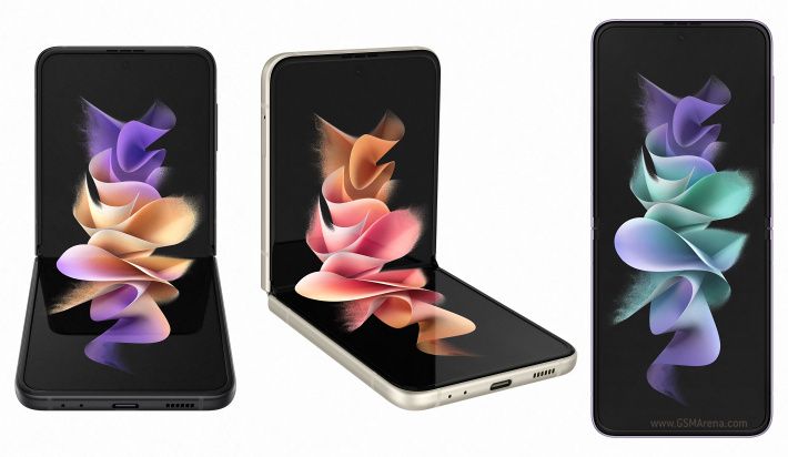 Refurbished Samsung Galaxy Z Flip3 5G 256GB / 128GB ROM 8GB RAM Z Flip 3 6.7 inch Unlock Snapdragon 888 5G 2G/3G/4G/5G LTE Single Sim mobile Clean phone