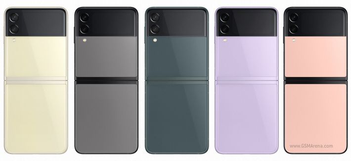 Refurbished Samsung Galaxy Z Flip3 5G 256GB / 128GB ROM 8GB RAM Z Flip 3 6.7 inch Unlock Snapdragon 888 5G 2G/3G/4G/5G LTE Single Sim mobile Clean phone