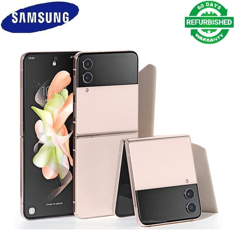 Refurbished Samsung Galaxy Z Flip4 5G 256GB / 128GB ROM 8GB RAM Z Flip 4 6.7 inch Unlock Snapdragon 8+ Gen 1 2G/3G/4G/5G LTE Single Sim mobile Clean phone