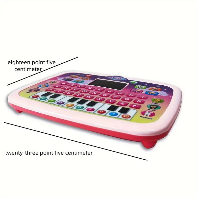 Kids Tablet Toddler Learning Pad with LED Screen Teach Alphabet Numbers Word Music Math Early Development Interactive Electronic Toy for 3 4 5 6 years old Boys & Girls