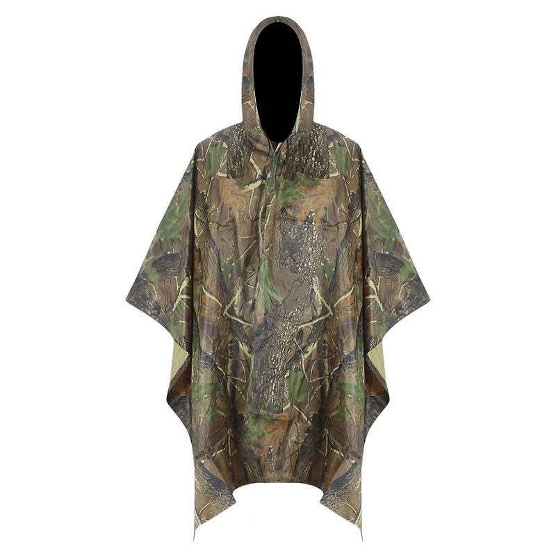 Outdoor riding raincoat multifunctional camouflage fashion cloak raincoat adult outdoor tent waterproof
