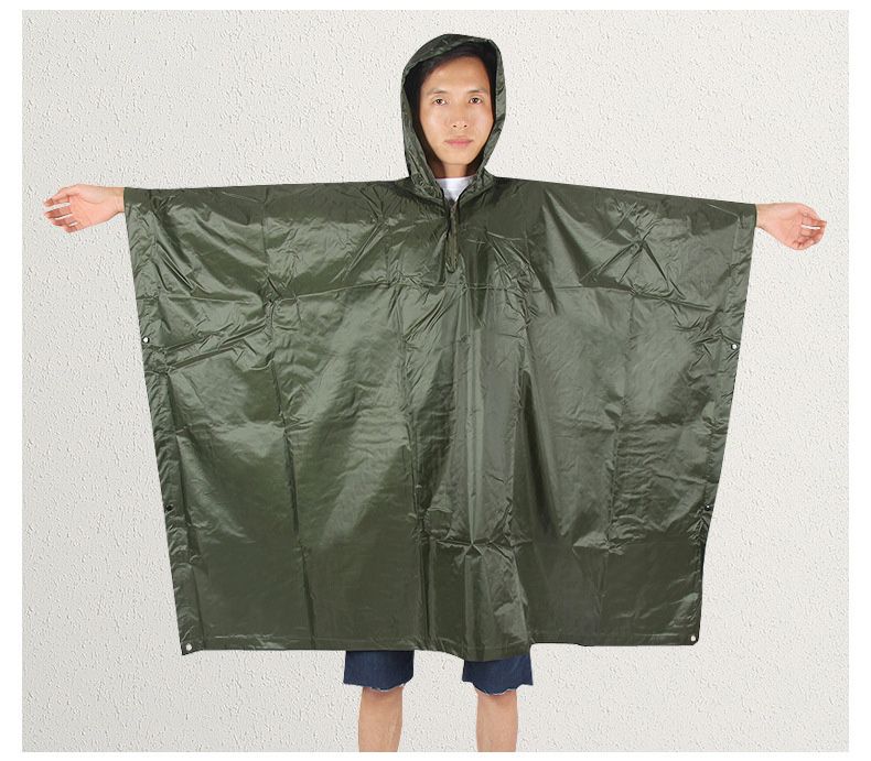 Outdoor riding raincoat multifunctional camouflage fashion cloak raincoat adult outdoor tent waterproof