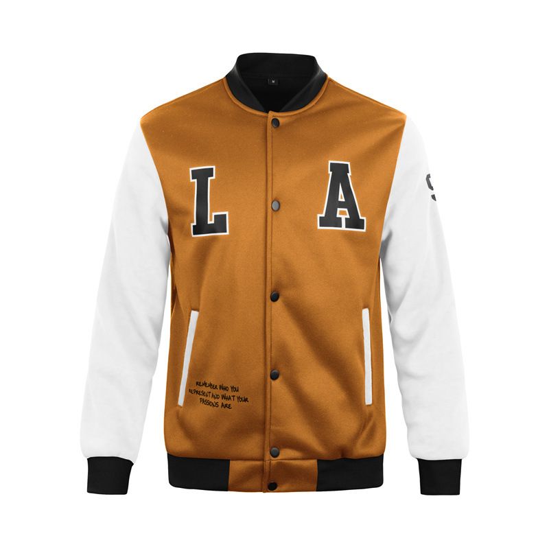 Men's Casual Baseball Jacket Coat Bomber Men' s Uniform Hip Hop College Student Fashion Male Coat Streetwear College Hipster Windbreaker