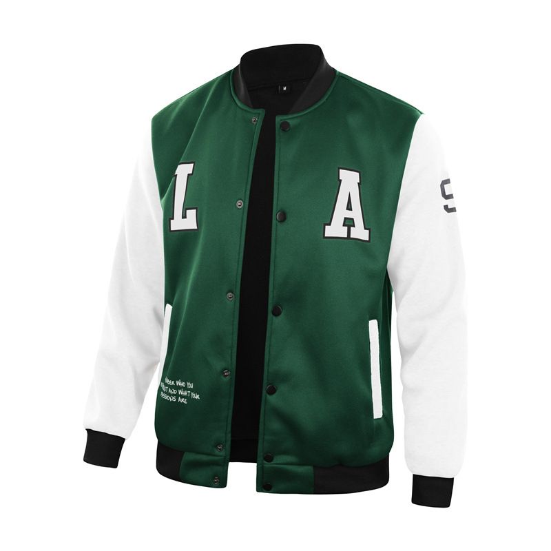 Men's Casual Baseball Jacket Coat Bomber Men' s Uniform Hip Hop College Student Fashion Male Coat Streetwear College Hipster Windbreaker