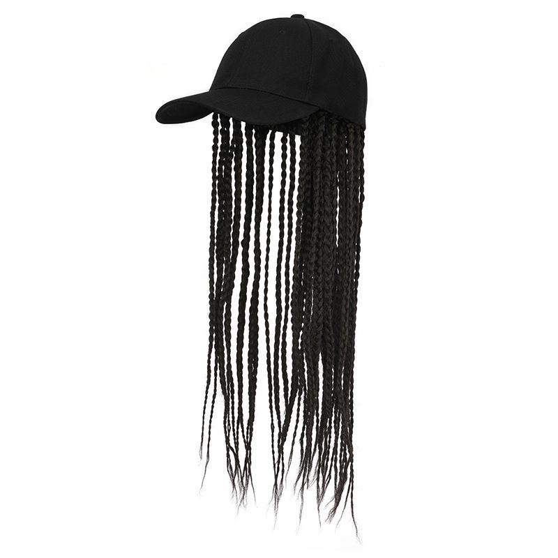 Braids Hat Wig Hair Attached Adjustable Hat Wig Baseball Cap Hat Wig Synthetic Braiding Hair Twist Braid Hair Extension Cornrow Wig