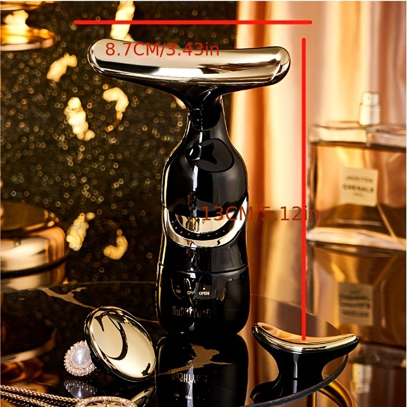 3 In 1 Face Massager Neck Facial Eye Massage Introducer Microcurrent Skin Rejuvenation Anti Aging Beauty Device