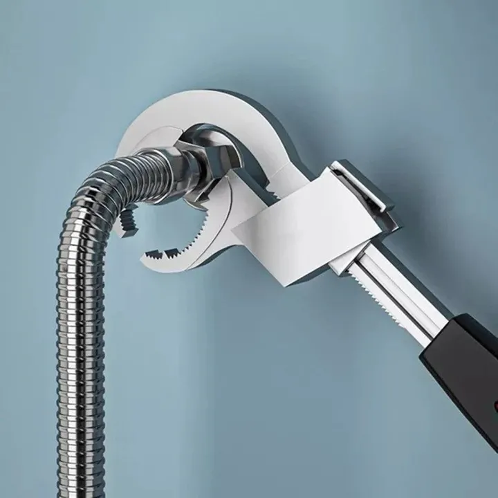 Multifunctional wrench universal aluminum alloy open wrench water pipe wrench bathroom repair manual tool