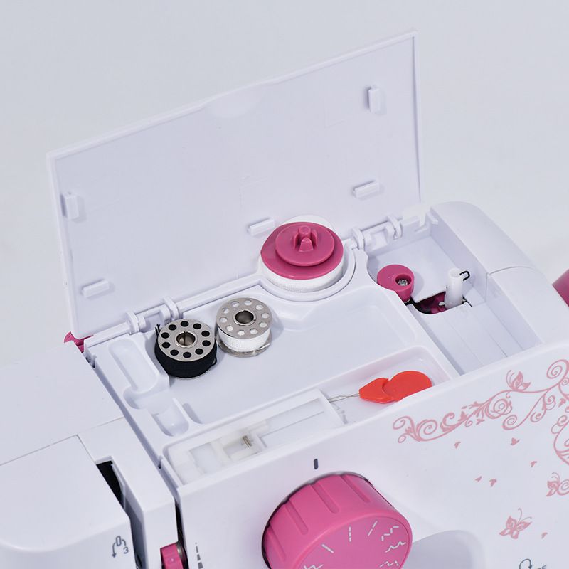 Home Electric Desktop Sewing Machine Household Overlock DIY clothes 2 speed 12 stitches portable Battery/DC adapter Hicello