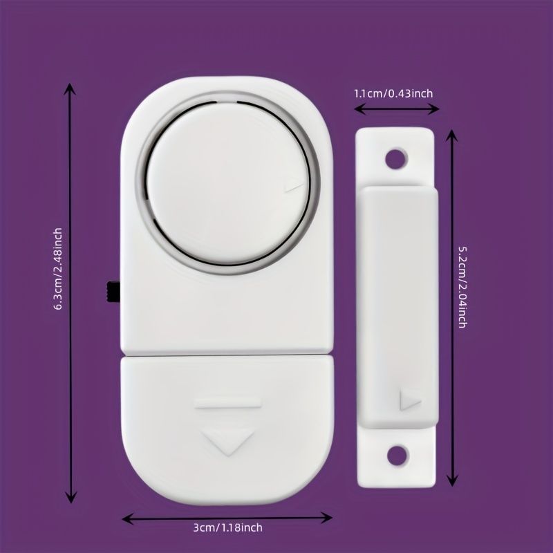 10pcs Secure Your Home with Wireless Window Door Burglar Alarm System Magnetic Sensor Sticky Alarm Open Door Sensor Burglary Indoor Alarm security protection 120dB
