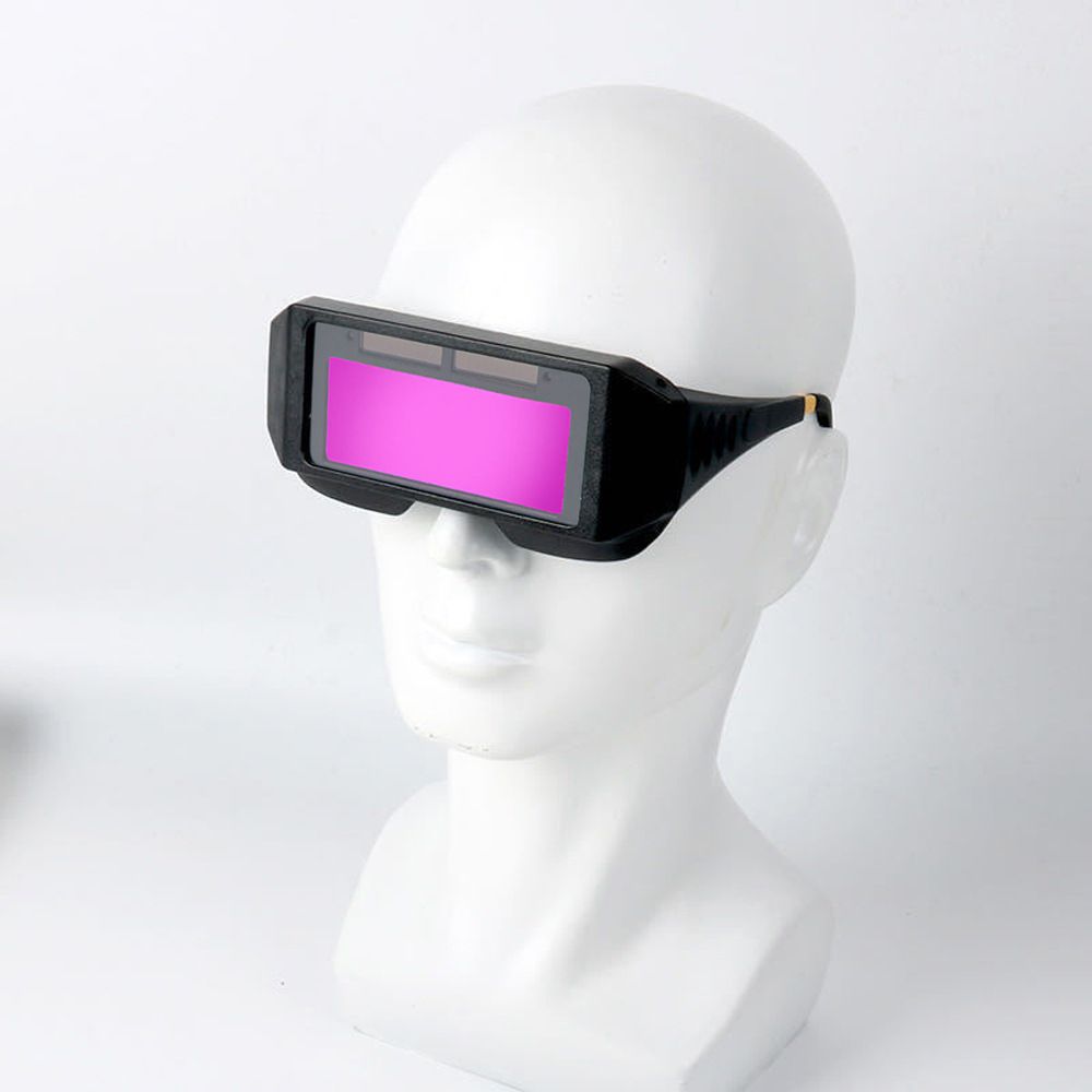 Auto-Darkening Solar Powered Welding Helmet Goggles LCD Welder Glasses for for TIG MIG MMA Gas Welding and Chainsaw Work