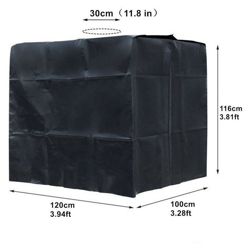 IBC Tank Cover 1000L Outdoor Courtyard Ton Bucket Cover Waterproof Dustproof Bucket Cover Heat Insulation Foil Oxford Cloth