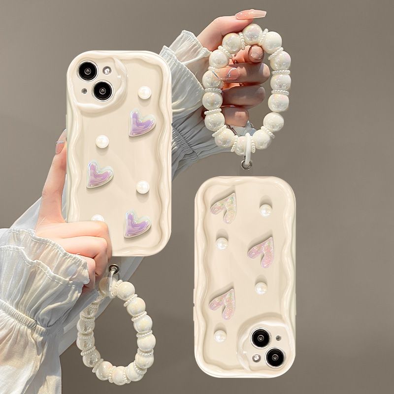 Phone Case For Xiaomi Redmi A3 12 12C 13C Note13 Pro Cover Case Love Heart Bracelet