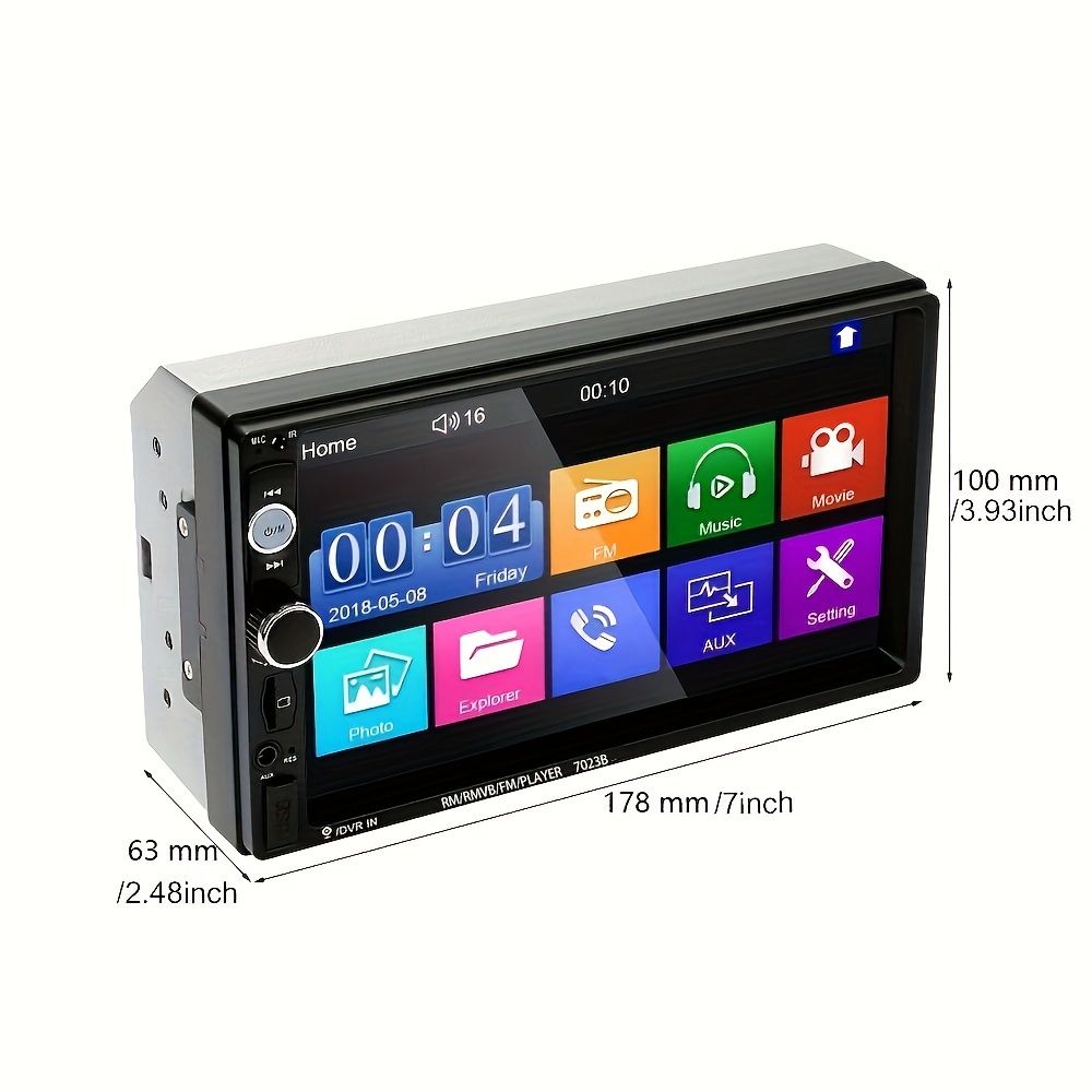 2 Din Car Radio 7" HD Autoradio Multimedia Player Touch Screen Auto Audio Car Stereo MP5 Bluetooth USB Mirror Link USB FM Autoradio Rear View Camera