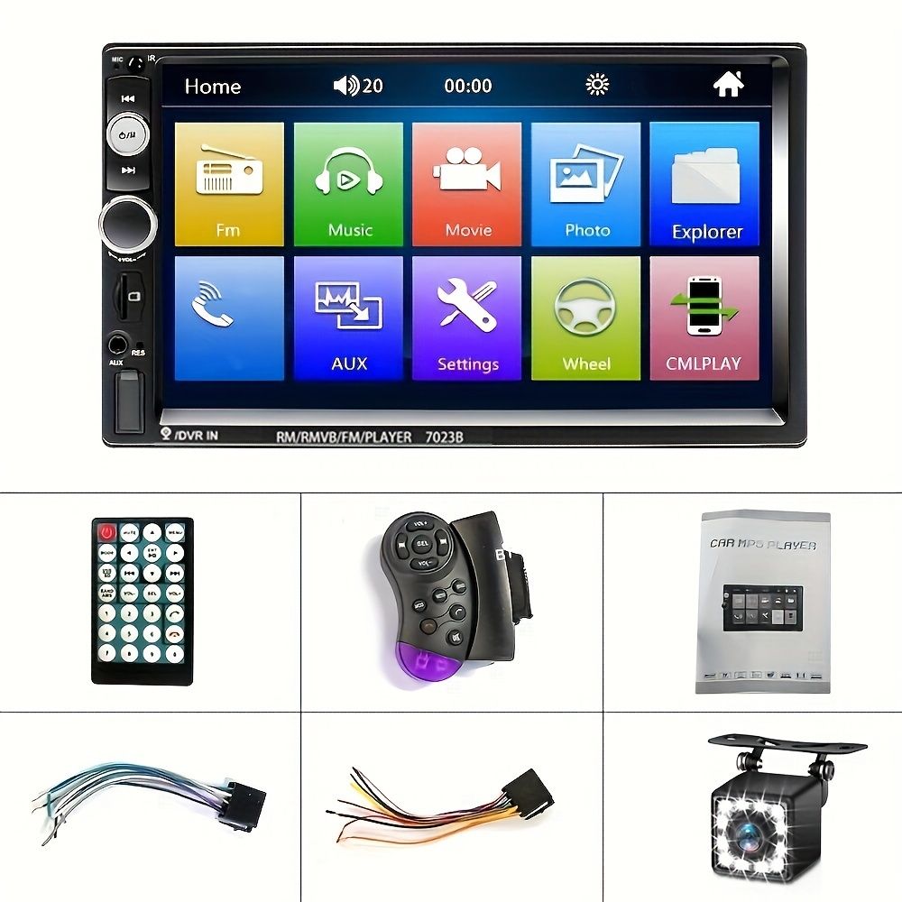 2 Din Car Radio 7" HD Autoradio Multimedia Player Touch Screen Auto Audio Car Stereo MP5 Bluetooth USB Mirror Link USB FM Autoradio Rear View Camera