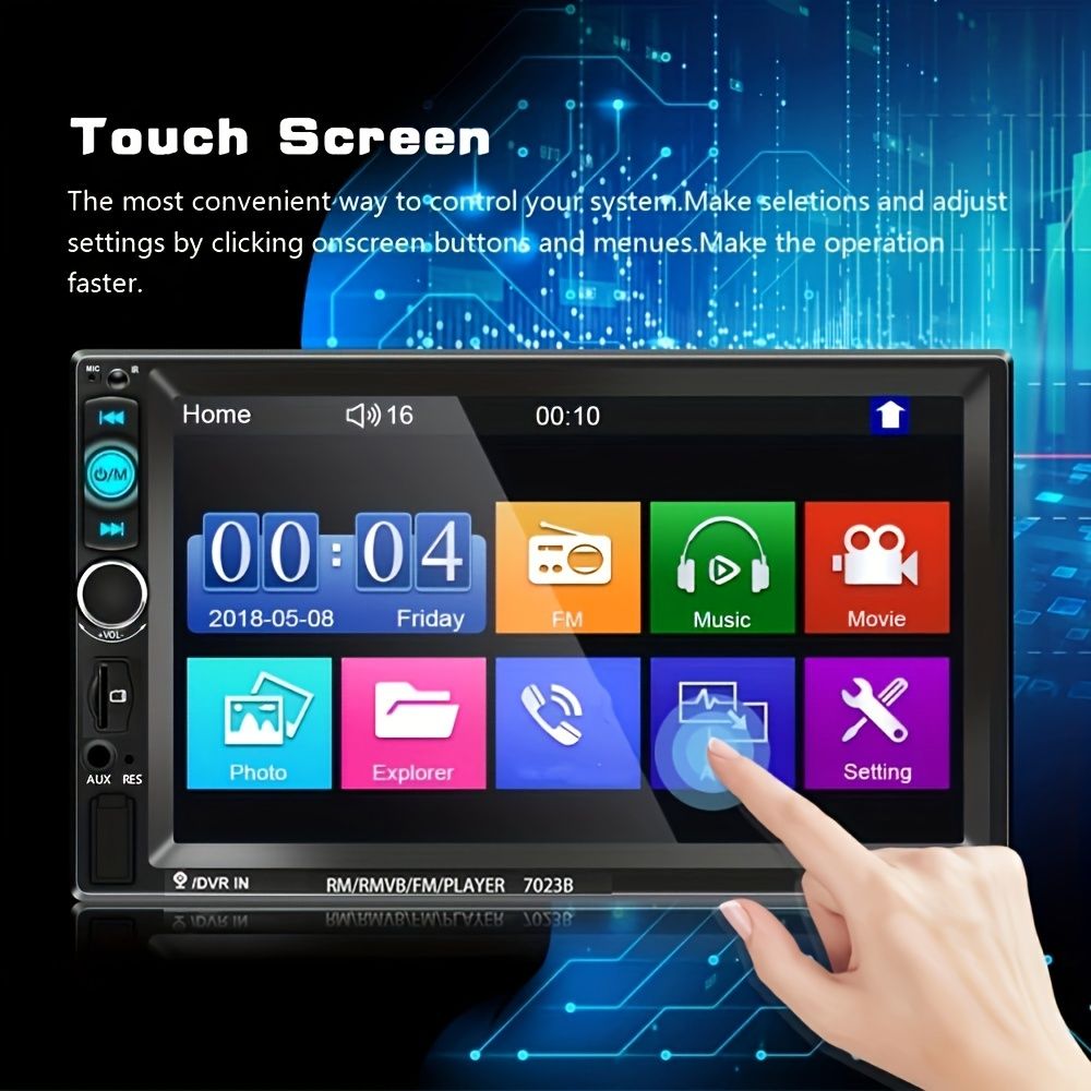 2 Din Car Radio 7" HD Autoradio Multimedia Player Touch Screen Auto Audio Car Stereo MP5 Bluetooth USB Mirror Link USB FM Autoradio Rear View Camera