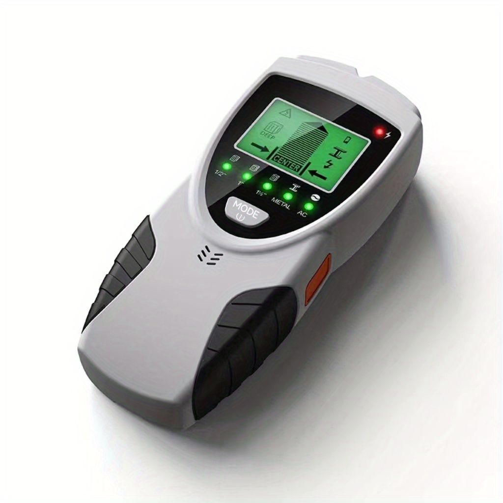 Stud Finder Wall Scanner 5 In 1 Stud Detector Intelligent Microprocessor Chip HD LCD Display Stud Sensor Beam Finders For The Center Edge Of Wood AC Wire Metal Studs Joist Pipe
