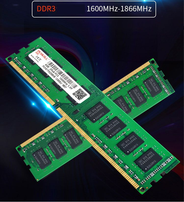 PUSKILL Memory Ram DDR3 8G 1600MHz DDR 3 8G Memoria Rams For Unbuffered Desktop Computer Memory