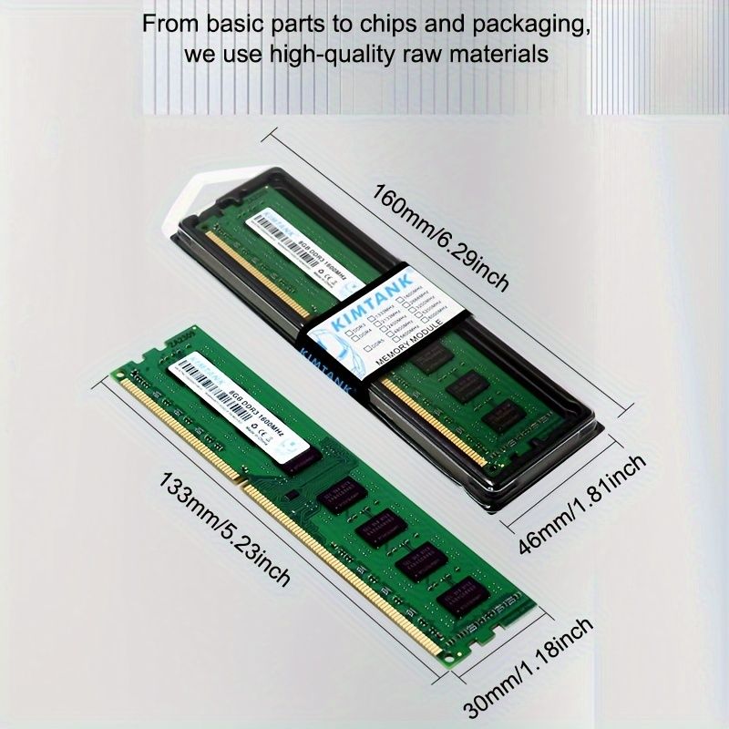 PUSKILL Memory Ram DDR3 8G 1600MHz DDR 3 8G Memoria Rams For Unbuffered Desktop Computer Memory