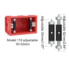 10 Pieces Cassette Repairer Electrical Box Repairer Cassette Screws Support Rod for Wall Mounted Switch Box