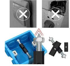10 Pieces Cassette Repairer Electrical Box Repairer Cassette Screws Support Rod for Wall Mounted Switch Box