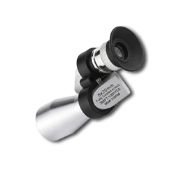 8x20 HD Night Vision Mini Pocket Zoom Monocular Outdoor Portable Telescope for Hunting Camping Mountaineering Hike Birdwatching