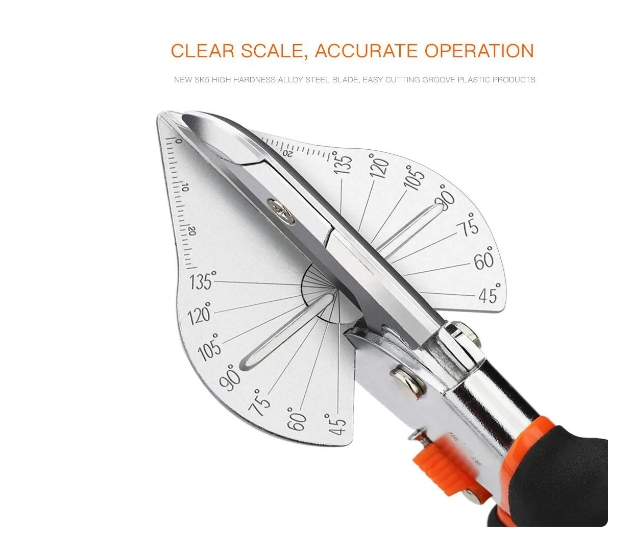 Angle Shear 45-120 Degree Miter Cutter Hand Shear Multifunctional PVC PE Plastic Pipe Scissors For Housework home decor Plumbing