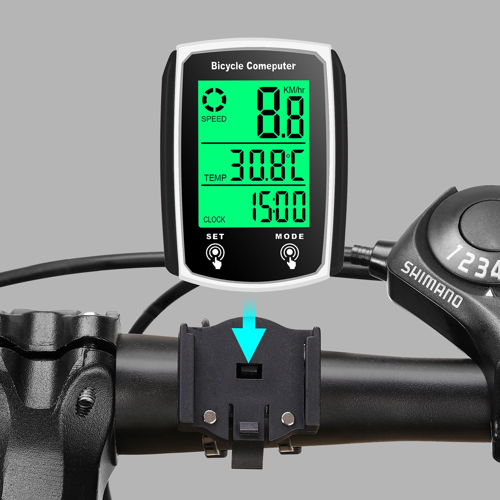 Bicycle Computer LCD Digital Wired Cycling Computer Speedometer Bike Speed Odometer With Backlight bike Accessories