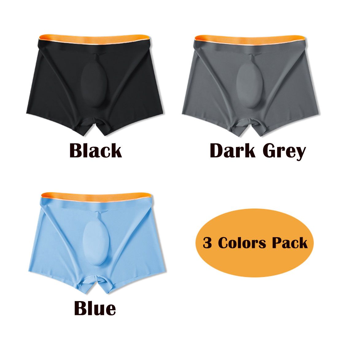 Men's Underwear Micro Modal Boxer Stretch Modern Fit Bulge Enhancing Trunks Ultra Soft Thin Breathable Ice Silky Briefs 1 or 2 or 3 packs