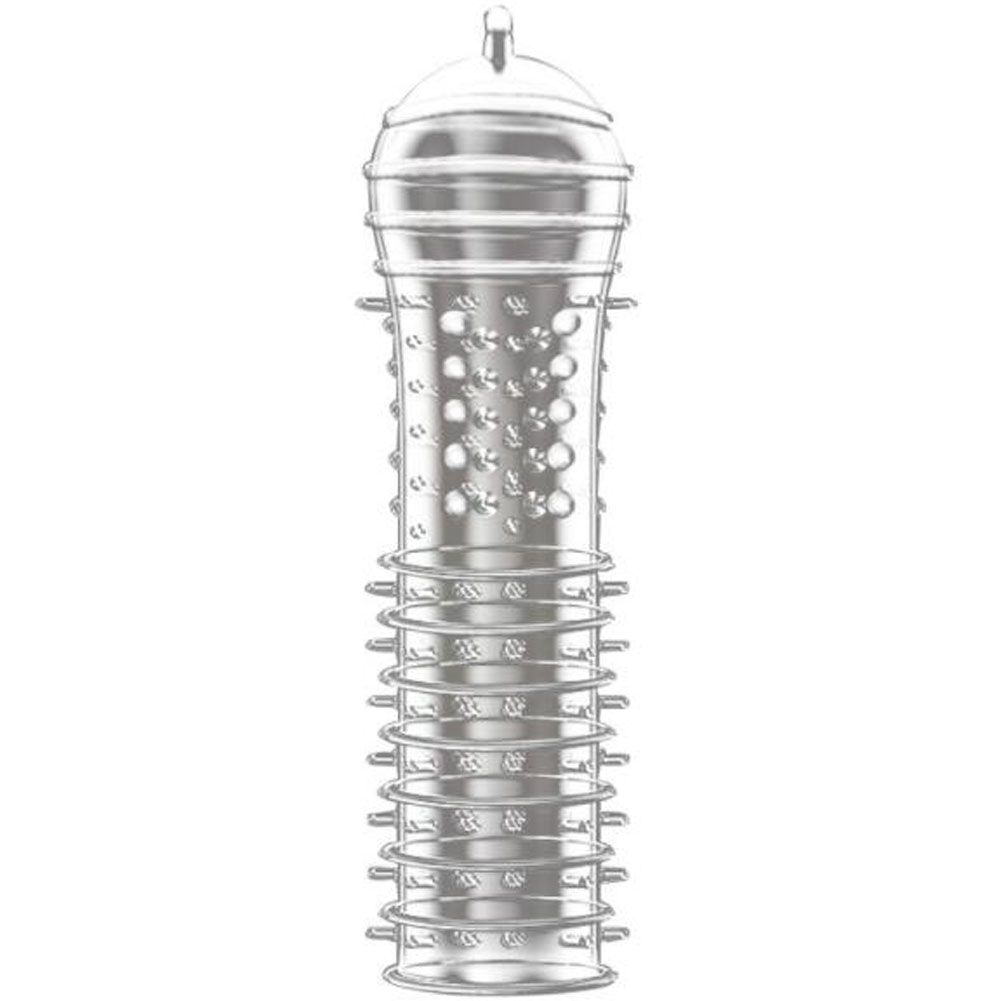 5pcs Pack Penis Sleeves Cock Enlarger Extender Delayed Ring Silicone Condom Sex Toys for Men