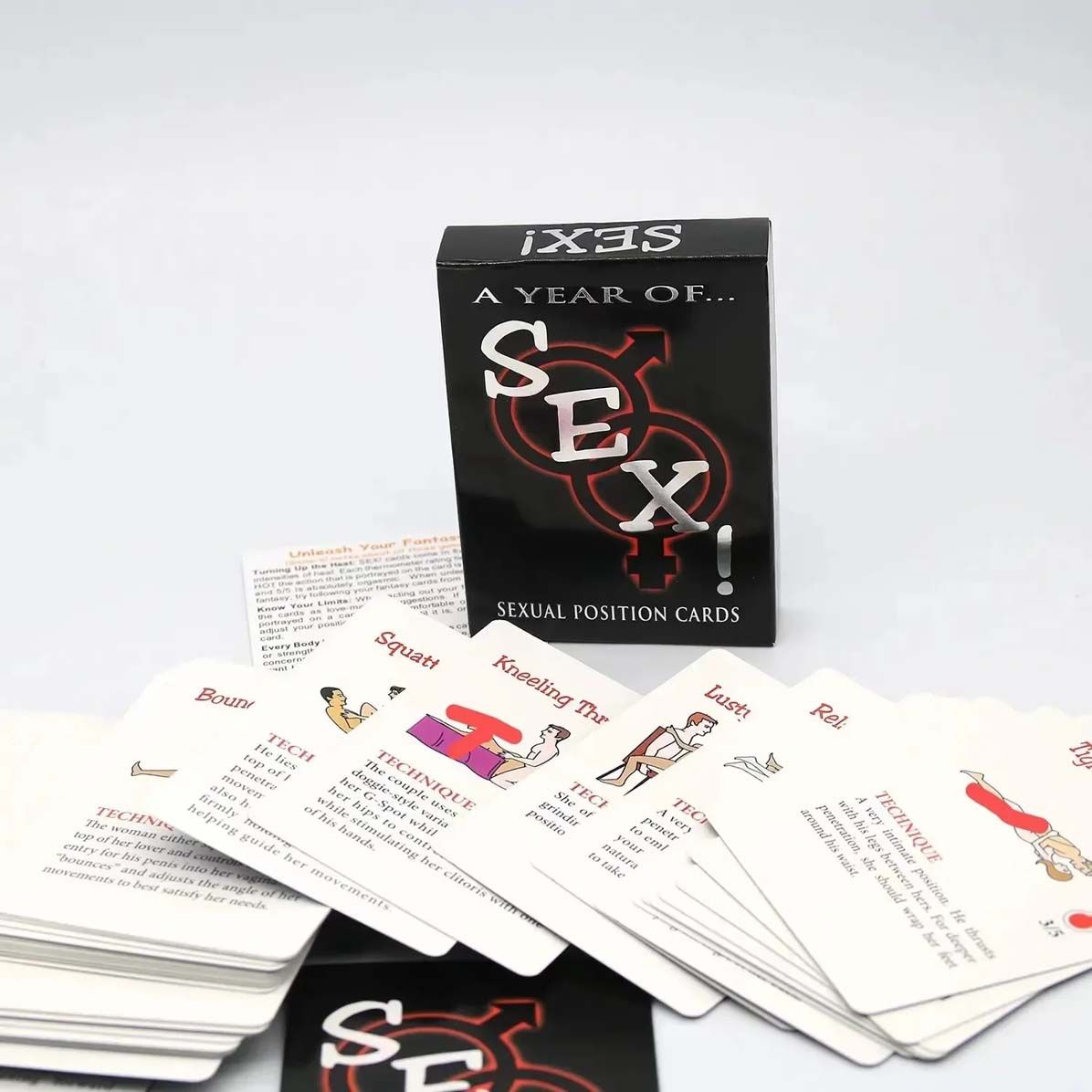 A Year of Sex Sexual Position Role Play Card Fun Foreplay Game Kama Sutra Adult Toy Novelty Gift for Male Female Couples