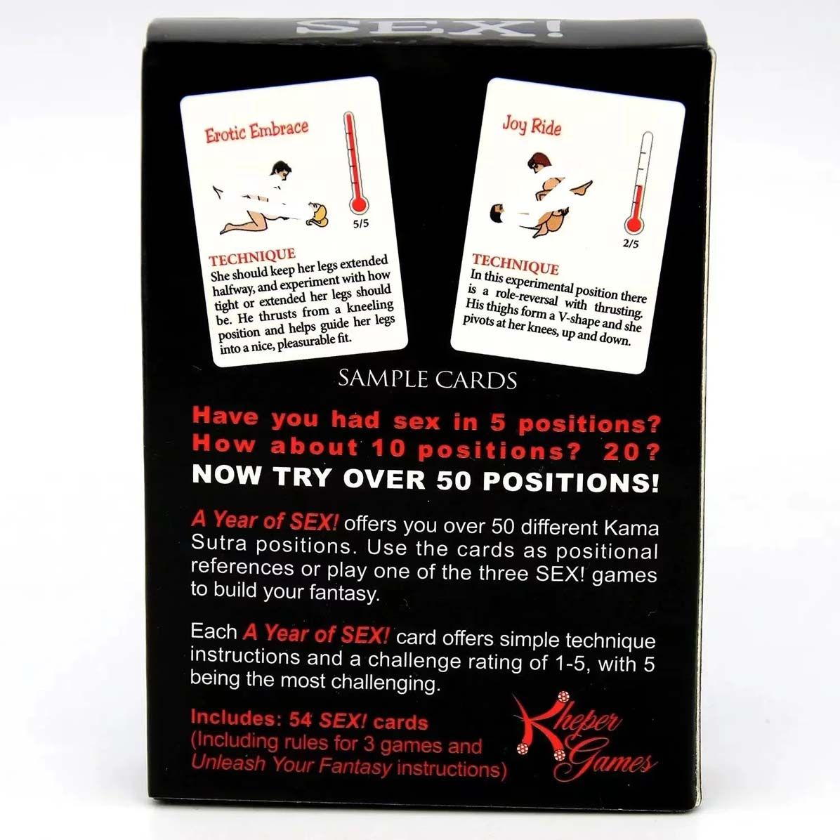 A Year of Sex Sexual Position Role Play Card Fun Foreplay Game Kama Sutra Adult Toy Novelty Gift for Male Female Couples