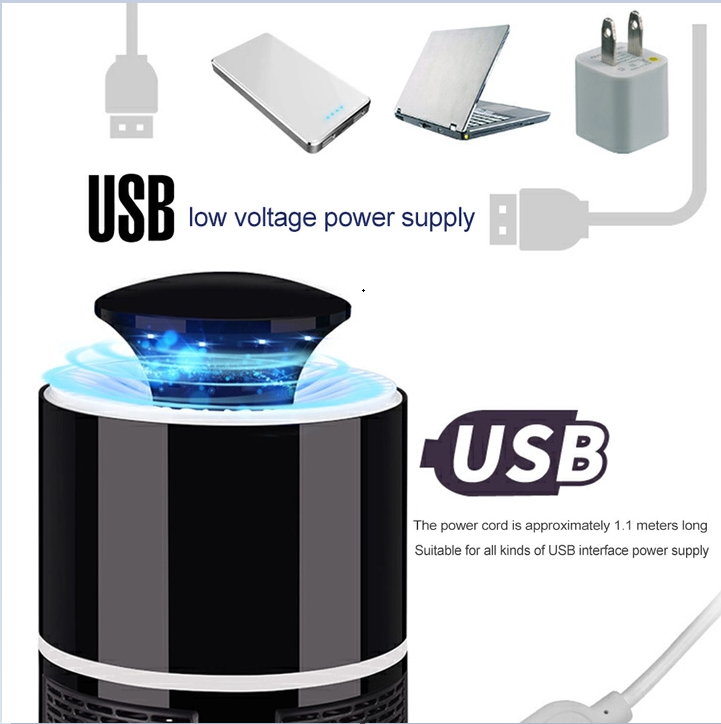 USB Electronics Mosquito Killer Lamp Pest Control Electric Mosquito Killer Fly Trap LED Light