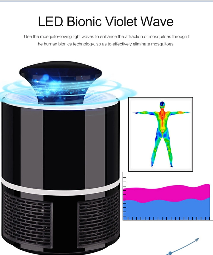 USB Electronics Mosquito Killer Lamp Pest Control Electric Mosquito Killer Fly Trap LED Light