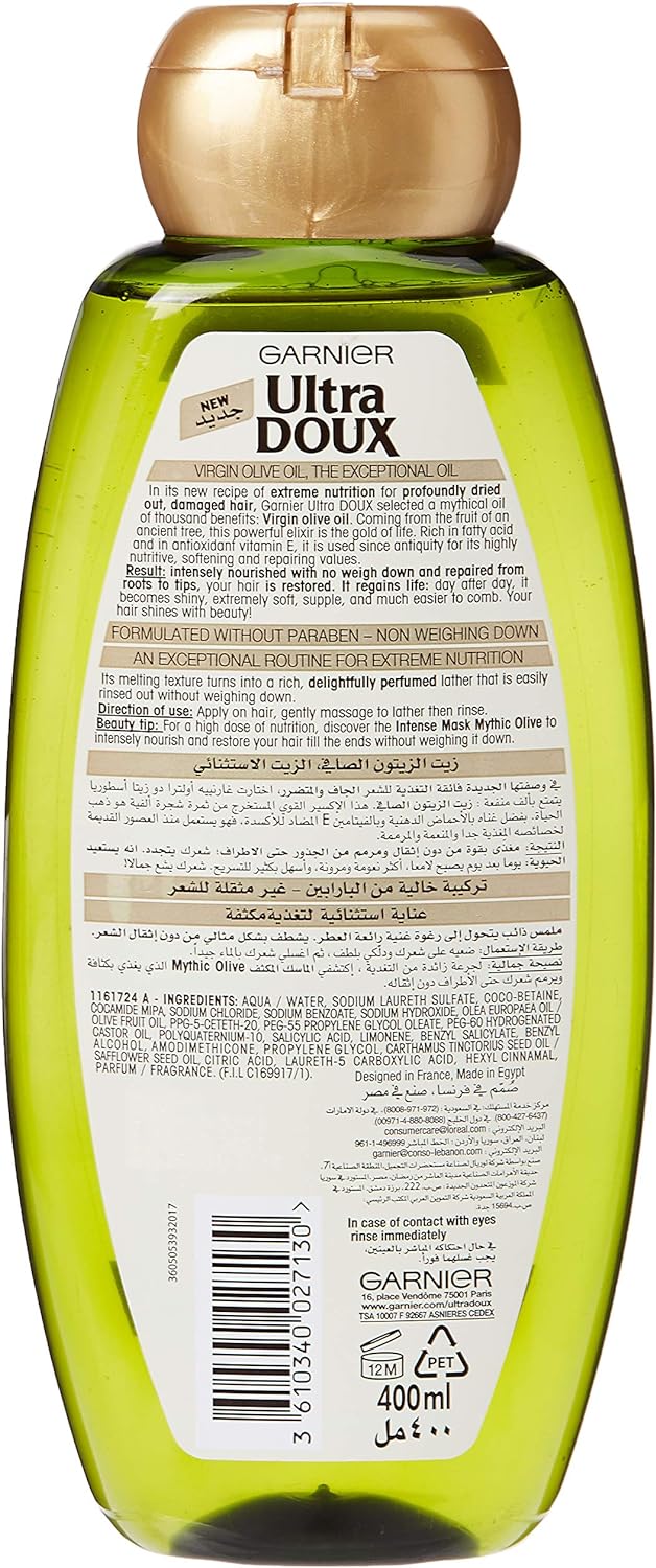 Garnier Ultra Doux Mythic Olive Shampoo 400ml