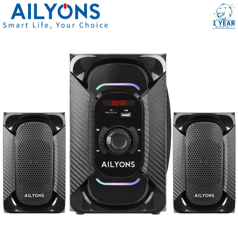 LYONS ECS2401 2.1CH woofer Multimedia Speaker System 18000 P.M.P.O Output Power 20W+5W×2【HOT】