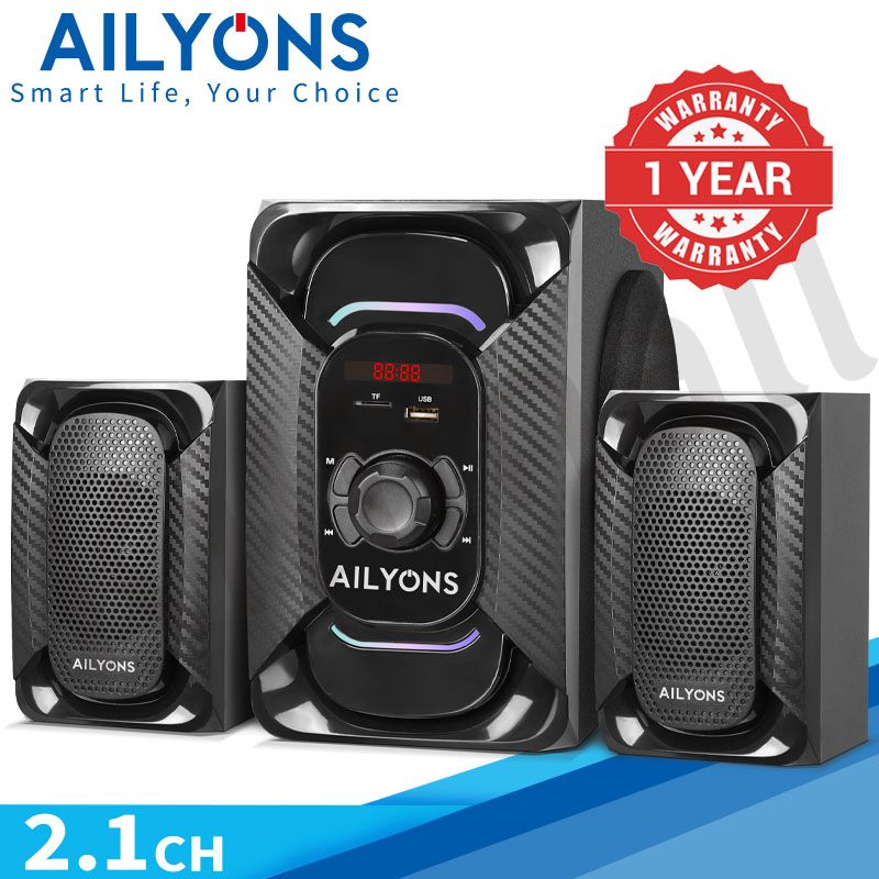 LYONS ECS2401 2.1CH woofer Multimedia Speaker System 18000 P.M.P.O Output Power 20W+5W×2【HOT】