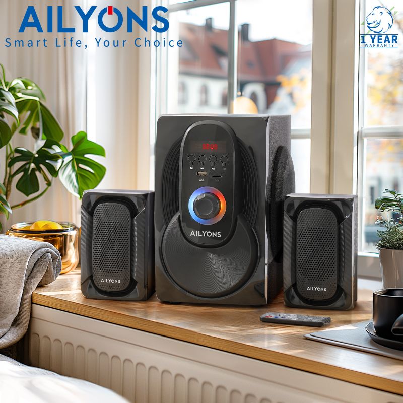 LYONS ECS2402 woofer Multimedia Speaker With Powerful Amplifier 18000 PMPO Output Power 20W+10W*2【HOT】