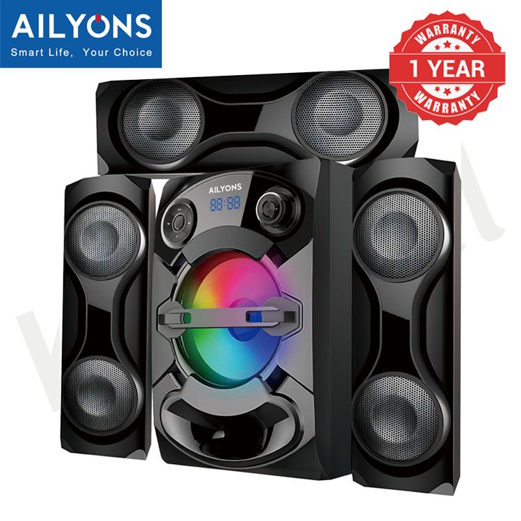 LYONS LYS3601 3.1CH Speaker System woofer Subwoofer  Multimedia  18000W PMPO Black 40W+15W×3【Hot！】