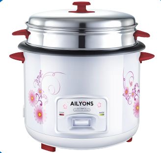 AILYONS RCX-22B01 2.2L RICE COOKERS Stainless Steel Body 900W Non-stick Removable Inner Pot Automatic Cooking& Warming Function
