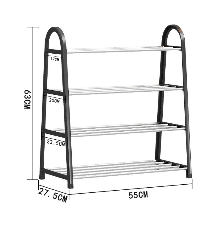 Jaza Keja 4 5 Layers A Shaped Shoe Rack for Closet Shoe Storage Organizer Assembled Shoe Rack for Hallway Bedroom Garage Dorm