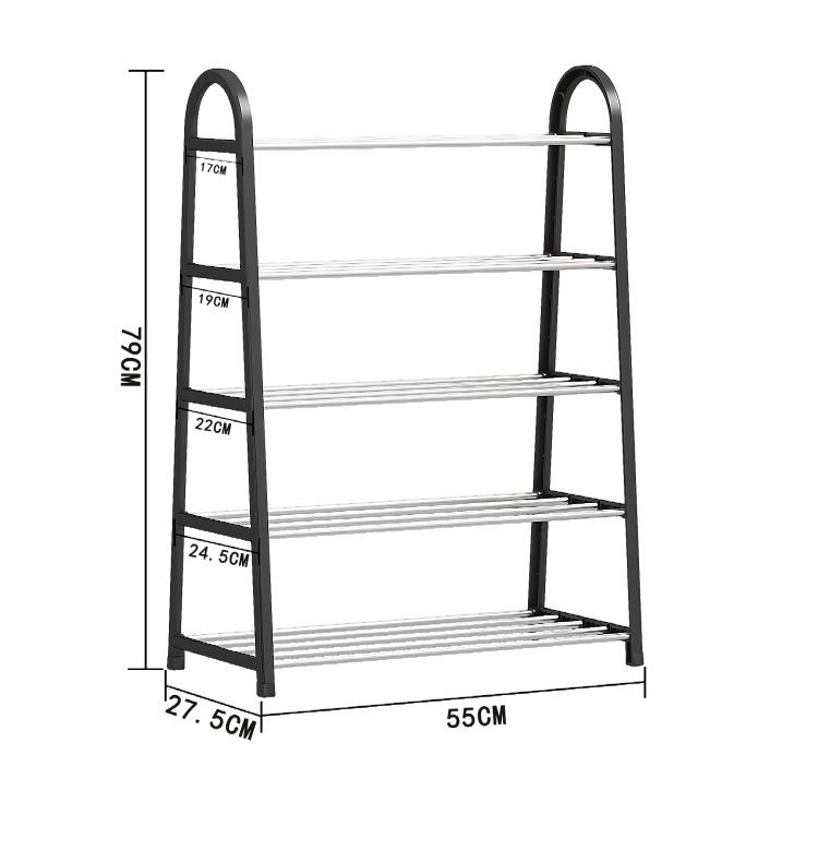 Jaza Keja 4 5 Layers A Shaped Shoe Rack for Closet Shoe Storage Organizer Assembled Shoe Rack for Hallway Bedroom Garage Dorm