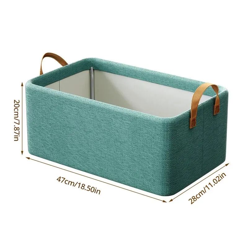 Jaza Keja Foldable Clothes Closet Organizer Inner Layer Handle Fabric Storage Baskets Box Steel Frame Stackable Shelf Wardrobe for Clothes Toys