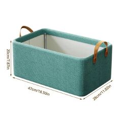 [Buy More Save More]Jaza Keja Foldable Clothes Closet Organizer Inner Layer Handle Fabric Storage Baskets Box Steel Frame Stackable Shelf Wardrobe for Clothes Toys