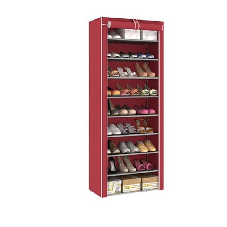 [Sale]Jaza Keja 9 Layers Shoe Rack Large Capacity for 18 Pairs Shoes Dustproof Shoe Organizer Tall Shoe Closet Storage Home Bedroom Living Room And Dorm Entrance Home Furnishing